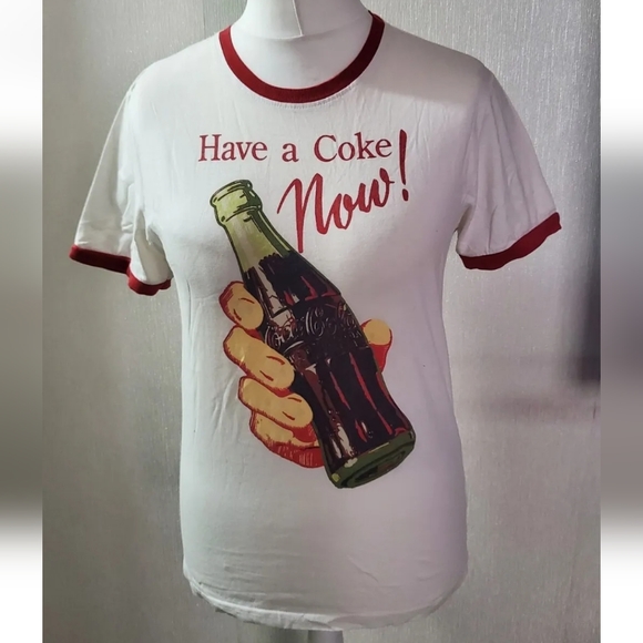 Coca Cola Coke t shirt top tee Take some home today M 12uk Have Coke NOW 2011 - Picture 3 of 6